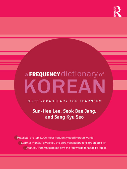Upplýsingar um A Frequency Dictionary of Korean eftir Sun-Hee Lee - Biðlisti